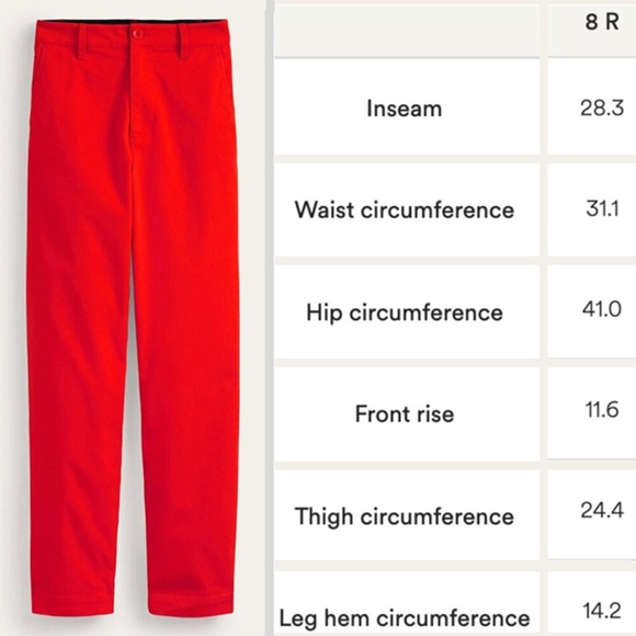 BODEN Barnsbury Relaxed Chino Trousers in Admiral Red - Picture 3 of 11